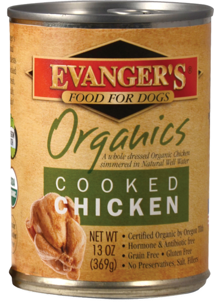 Evanger's 100% Organic Cooked Chicken Canned Dog Food