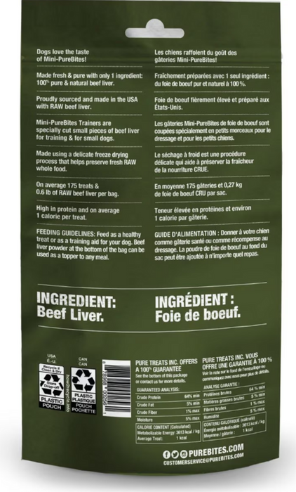 PureBites Beef Liver Freeze Dried Dog Treats