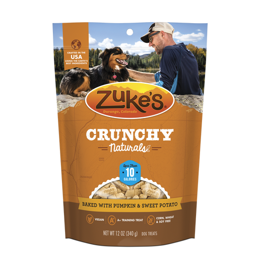 Zukes Crunchy Naturals Baked with Pumpkin & Sweet Potato 10s Dog Treats
