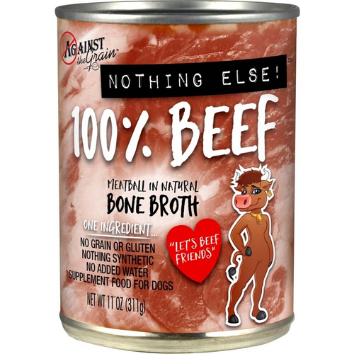 Against the Grain Nothing Else Grain Free One Ingredient 100% Beef Canned Dog Food