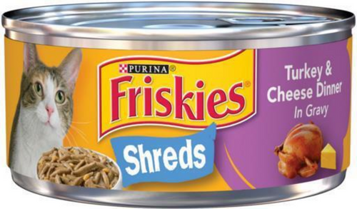 Friskies Savory Shreds Turkey And Cheese Wet Cat Food