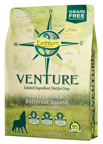 Earthborn Holistic Venture Limited Ingredient Grain Free Turkey Meal and Pumpkin Dry Dog Food