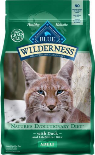 Blue Buffalo Wilderness High-Protein Grain-Free Adult Duck Recipe Dry Cat Food