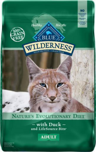 Blue Buffalo Wilderness High-Protein Grain-Free Adult Duck Recipe Dry Cat Food