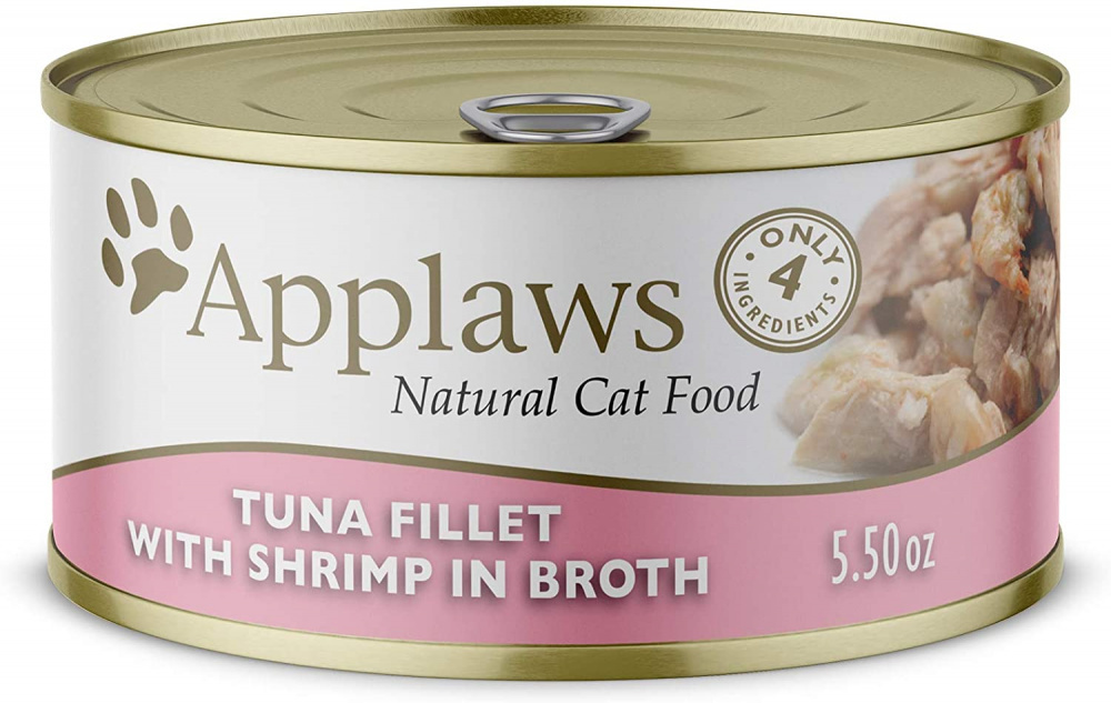 Applaws Natural Wet Cat Food Tuna with Shrimp in Broth