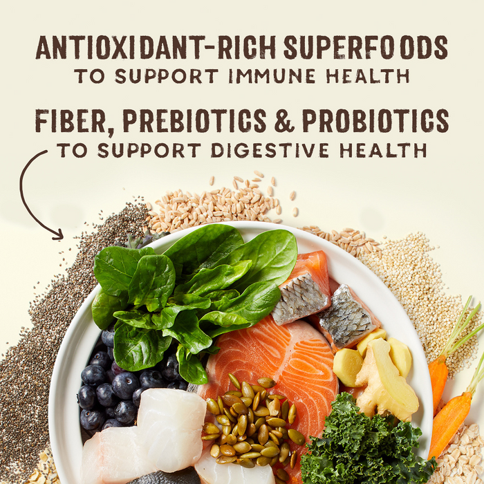 Stella & Chewy's SuperBlends Raw Blend Wholesome Grains Wild Caught Whitefish & Salmon Recipe with Superfoods