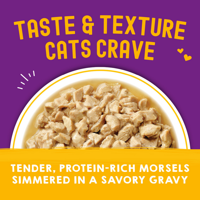 Stella & Chewy's Carnivore Cravings Morsels N Gravy Chicken & Chicken Liver Recipe Pouch Cat Food