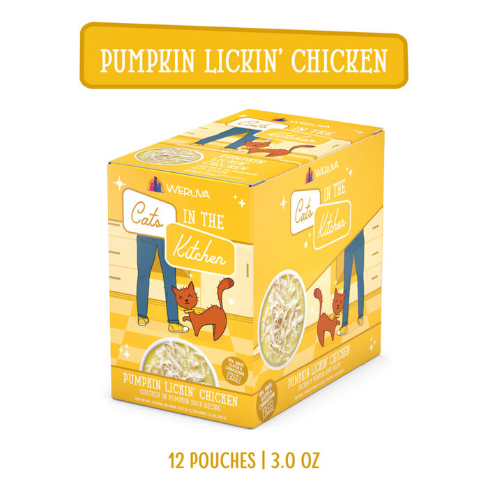 Weruva Cats In the Kitchen Pumpkin Lickin Chicken Pouches Wet Cat Food