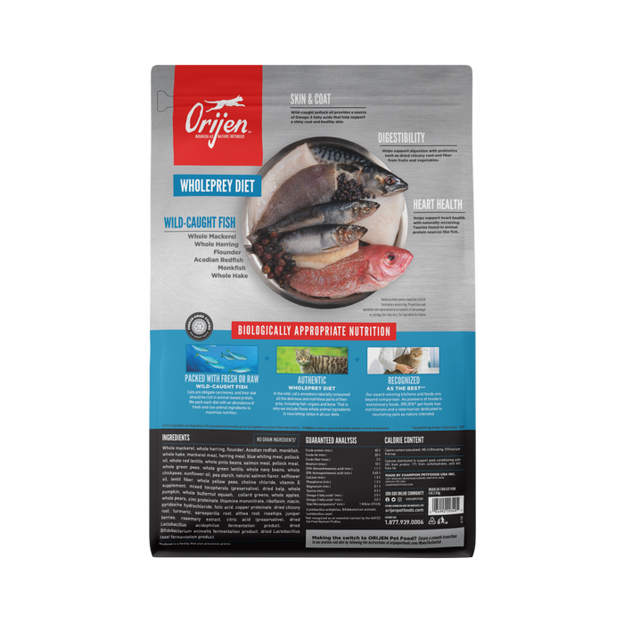 ORIJEN Grain Free Six Fish Dry Cat Food