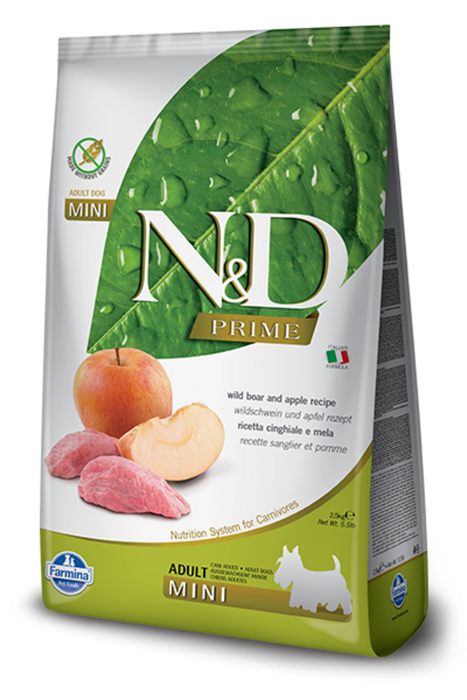 Farmina N D Natural Delicious Grain Free Mini Adult Wild Boar Appl PetPartners Store