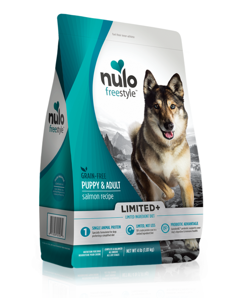 Nulo FreeStyle Limited+ Grain Free Salmon Recipe Puppy & Adult Dry Dog Food