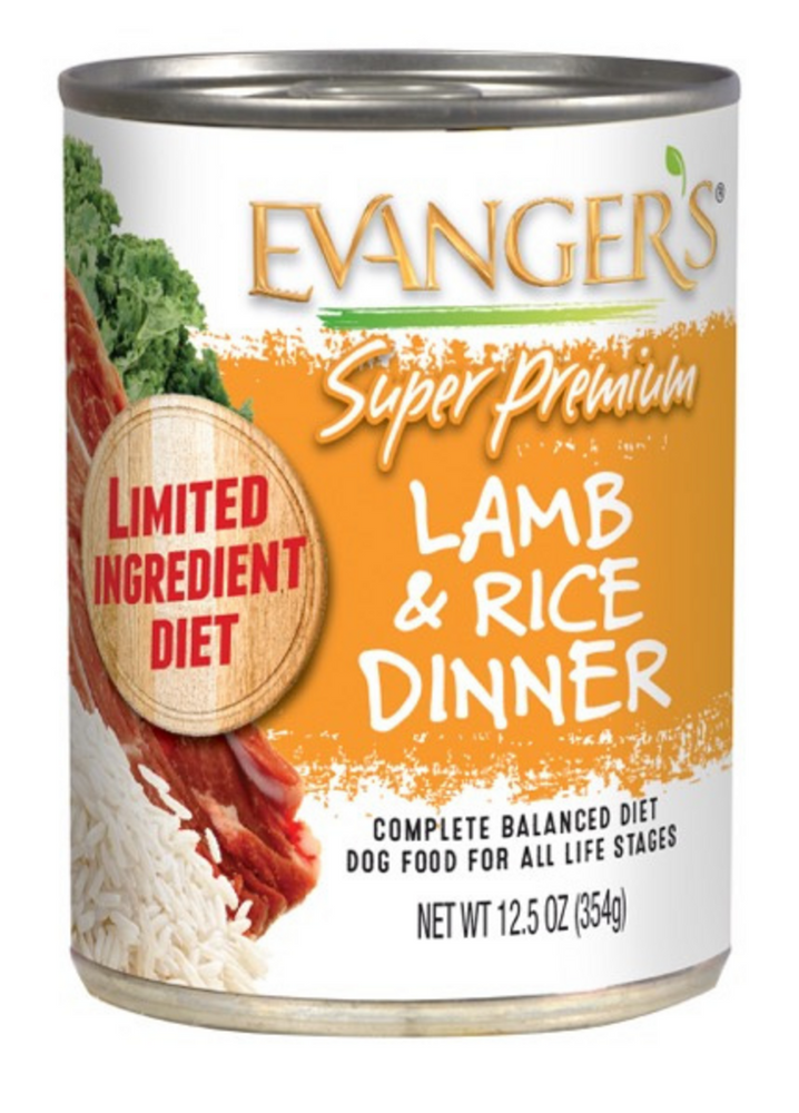 Evangers Super Premium Lamb and Rice Canned Dog Food