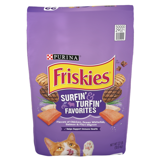 Friskies Surfin andTurfin Favorites Dry Cat Food