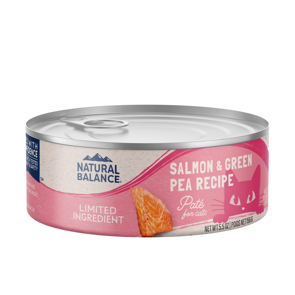 Natural Balance Limited Ingredient Salmon & Green Pea Recipe Canned Wet Cat Food