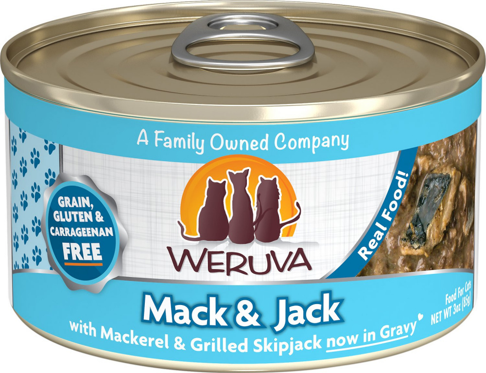 Weruva Mack And Jack With Mackerel and Grilled Skipjack Canned Cat Food