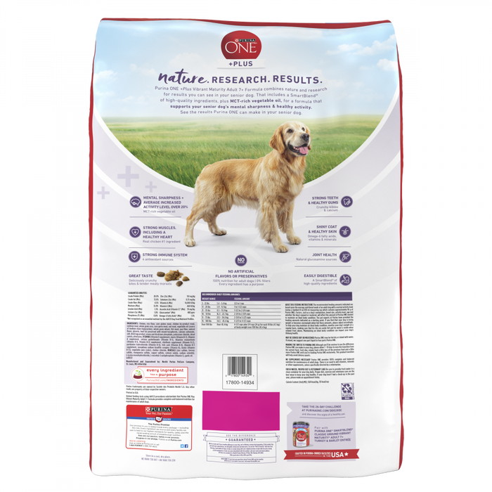 Purina ONE SmartBlend Vibrant Maturity 7 Senior Formula Dry Dog Food