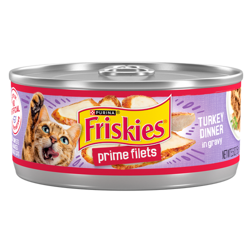 Friskies Prime Filets Turkey Dinner In Gravy Canned Cat Food