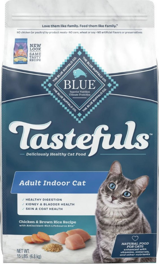 Blue Buffalo Tastefuls Adult Indoor Cat Chicken & Brown Rice Recipe Dry Food