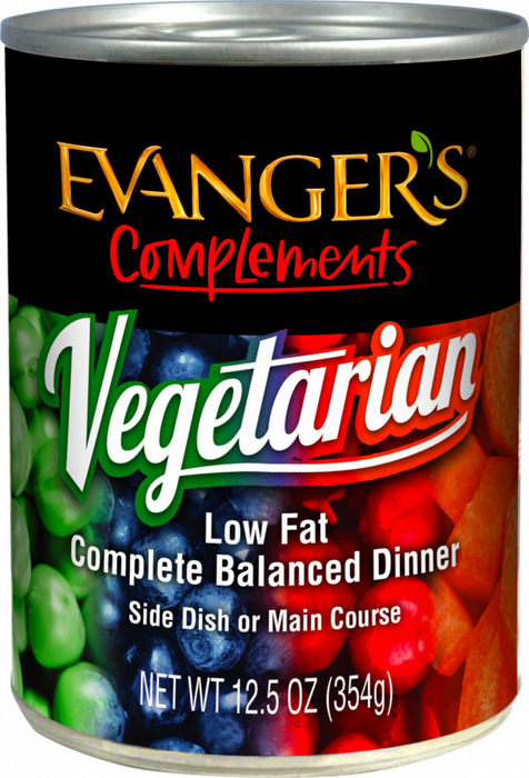 Evangers Low Fat Super Premium All Fresh Vegetarian Dinner Canine and Feline Canned Food