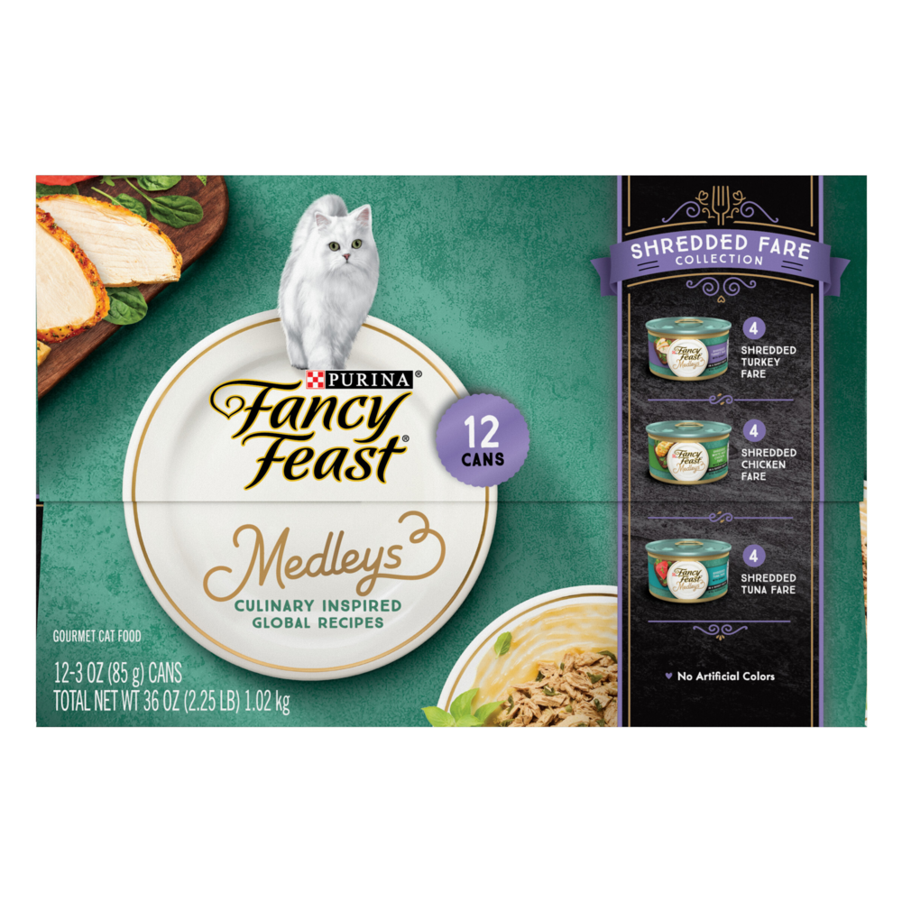 Fancy Feast Elegant Medleys Shredded Tuna Canned Cat Food