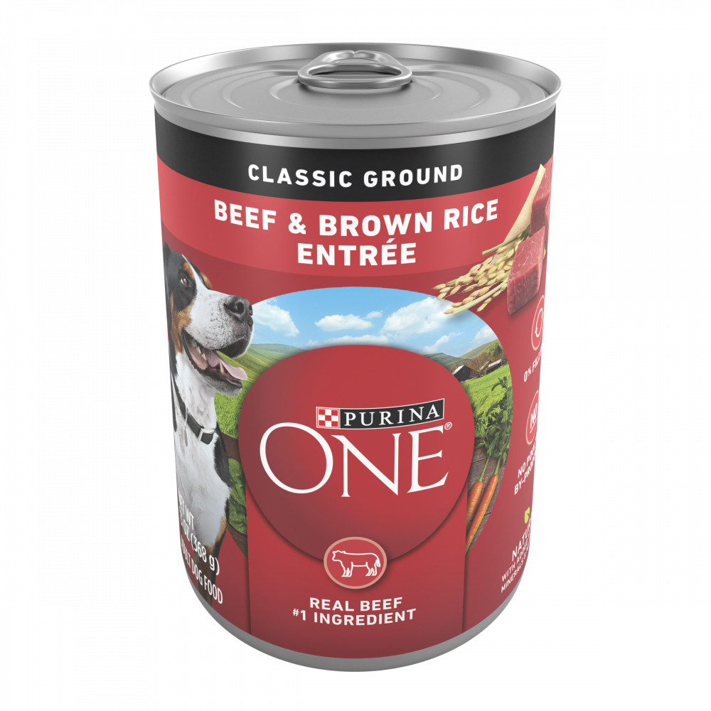 Purina One Wholesome Beef & Brown Rice Entree Canned Dog Food