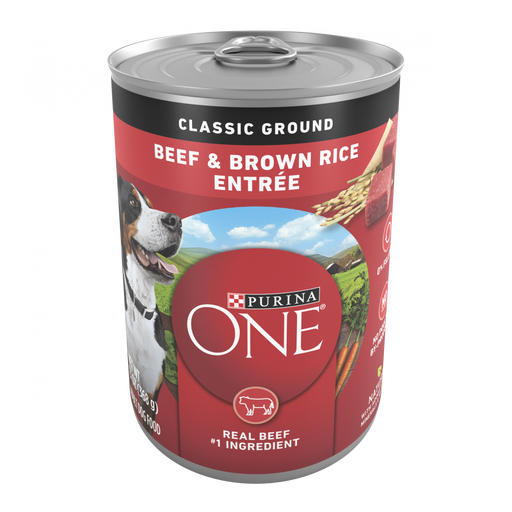 Purina One Wholesome Beef & Brown Rice Entree Canned Dog Food