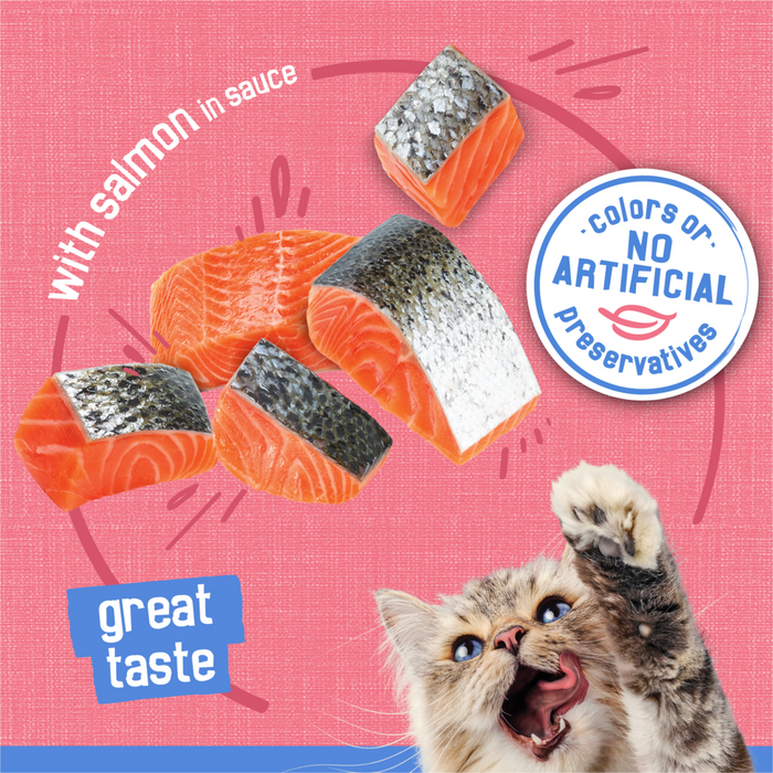 Friskies Savory Shreds Salmon in Sauce Canned Cat Food