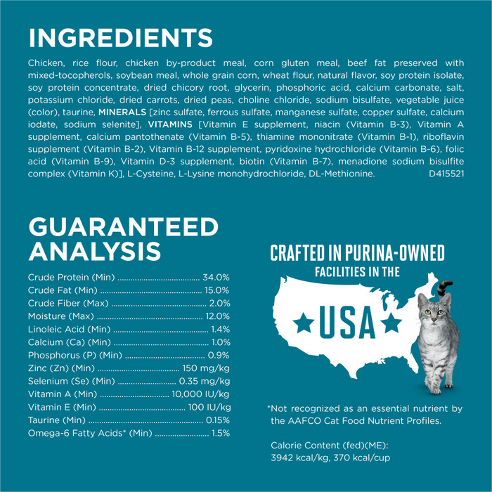 Cat food guaranteed analysis best sale