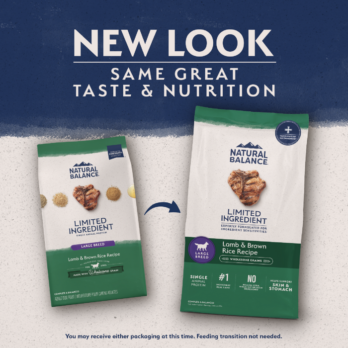 Natural Balance Limited Ingredient Lamb & Brown Rice Large Breed Recipe Dry Dog Food