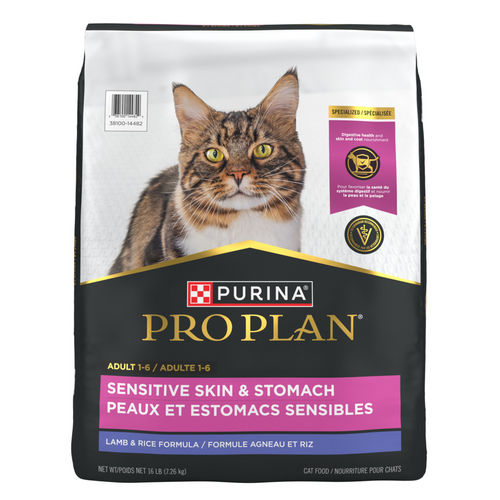 ProPlan Sensitive Skin & Stomach Lamb and Rice Dry Cat Food