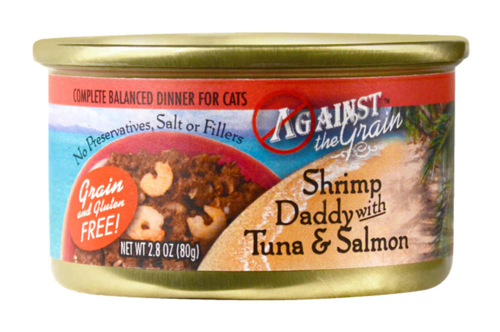 Against the Grain Shrimp Daddy with Tuna and Salmon Canned Cat Food