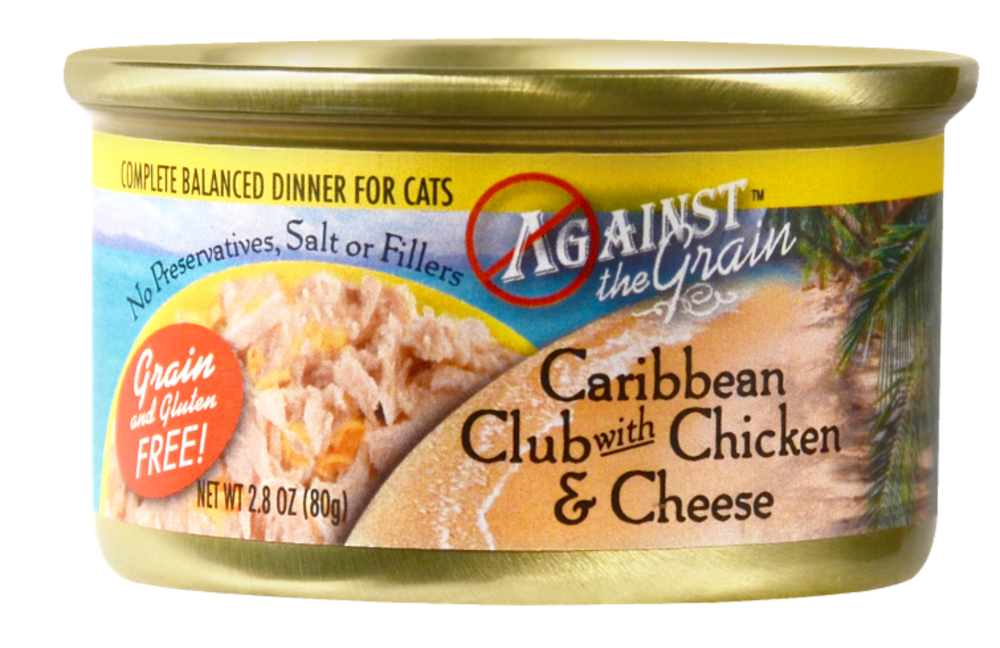 Against the Grain Caribbean Club with Chicken and Cheese Canned Cat Food