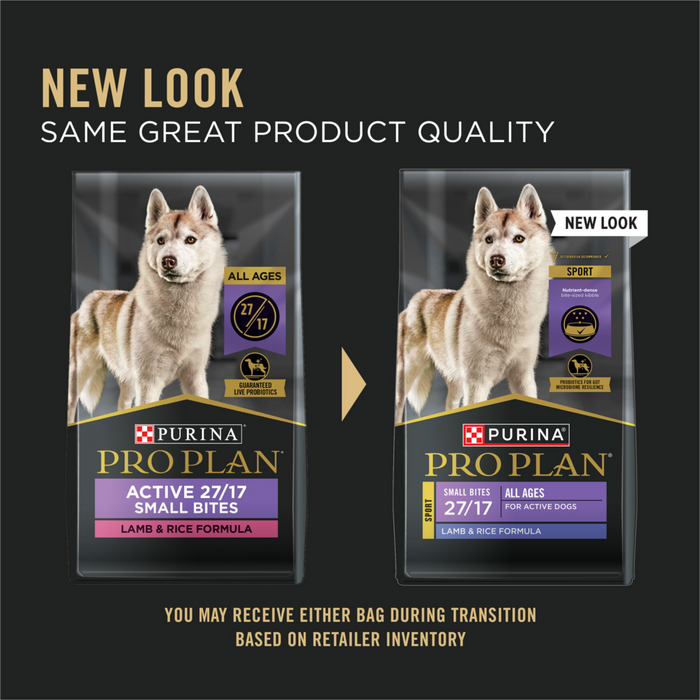 Purina Pro Plan All Life Stages Small Bites 27/17 Lamb & Rice Dry Dog Food