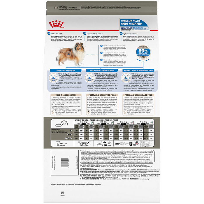 Royal Canin Large Breed Weight Care Dry Dog Food PetPartners Store