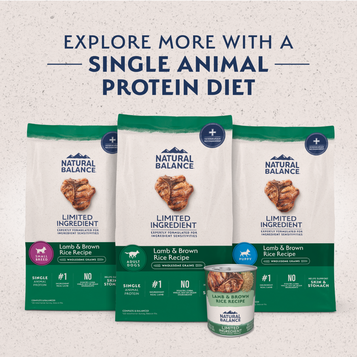 Natural Balance Limited Ingredient Lamb & Brown Rice Small Breed Recipe Dry Dog Food