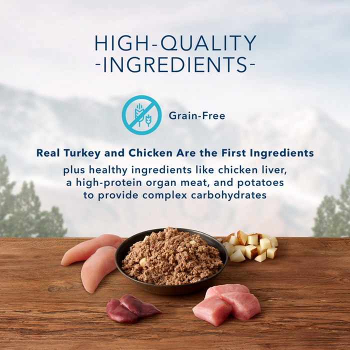 Blue Buffalo Wilderness High-Protein Grain-Free Turkey & Chicken Grill Puppy Canned Dog Food