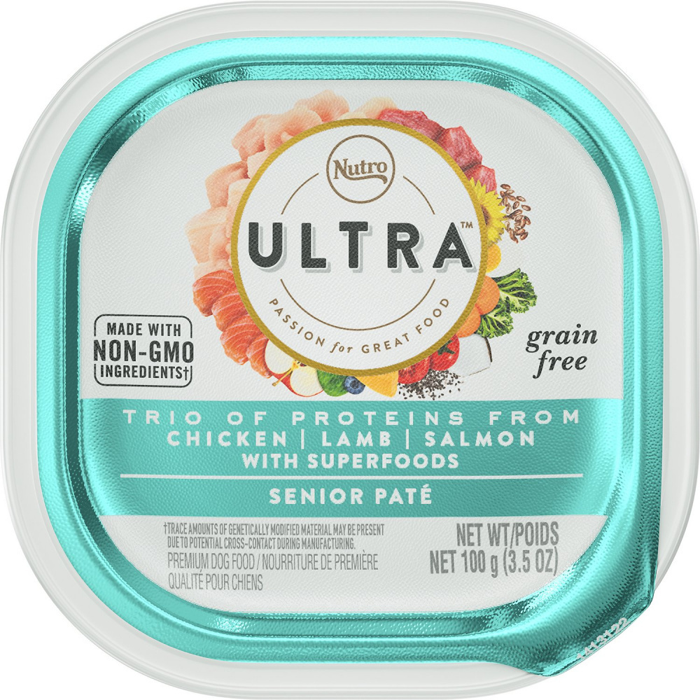 Nutro Ultra Senior Chicken Lamb Salmon Pate Wet Dog Food