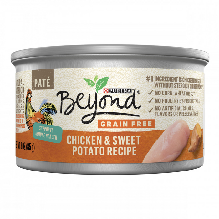 Purina Beyond Grain-Free Chicken & Sweet Potato Pate Recipe Canned Cat Food