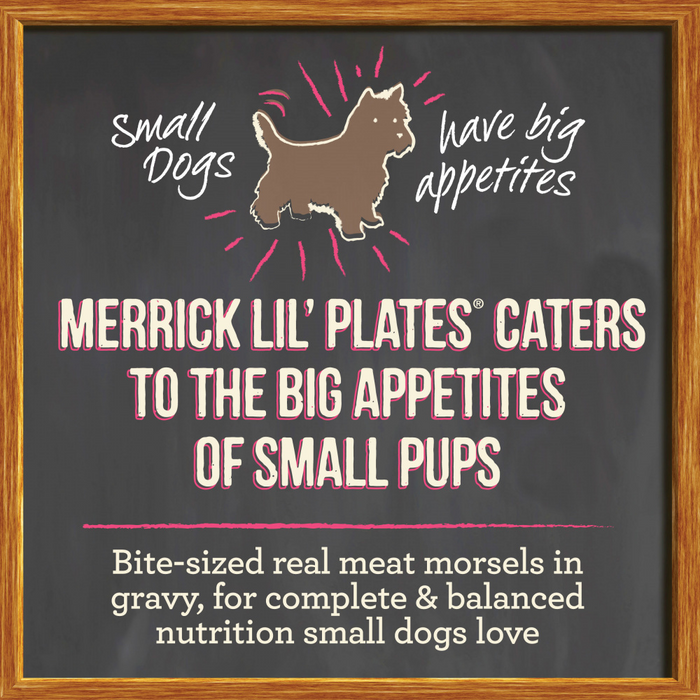 Merrick Lil' Plates Adult Small Breed Grain Free Little Lamb Chop Stew Canned Dog Food