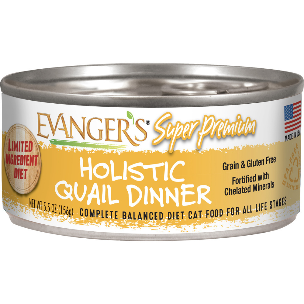 Evangers Super Premium Holistic Quail Dinner Canned Cat Food