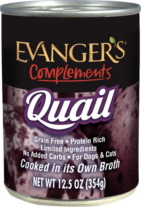 Evangers Grain Free Quail Canned Food for Dogs and Cats