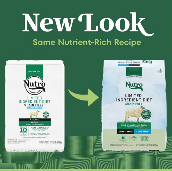 Nutro Limited Ingredient Diet Grain Free Large Breed Adult Lamb and Sweet Potato Dry Dog Food