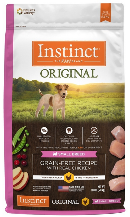 Instinct Original Small Breed Grain Free Recipe with Real Chicken Natu PetPartners Store