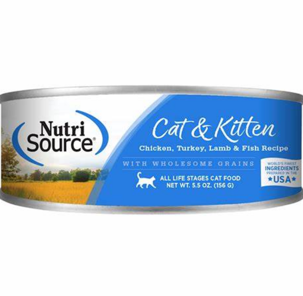 NutriSource Cat & Kitten Chicken, Turkey, Lamb & Fish Formula