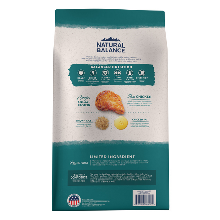 Natural Balance Limited Ingredient Chicken & Brown Rice Recipe Dry Dog Food