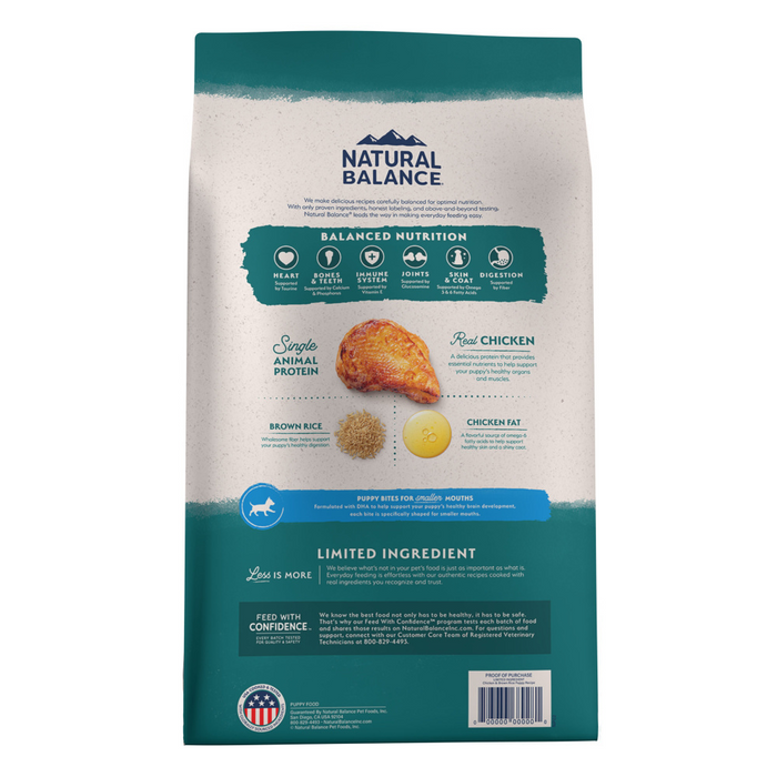 Natural Balance Limited Ingredient Chicken & Brown Rice Puppy Recipe Dry Dog Food