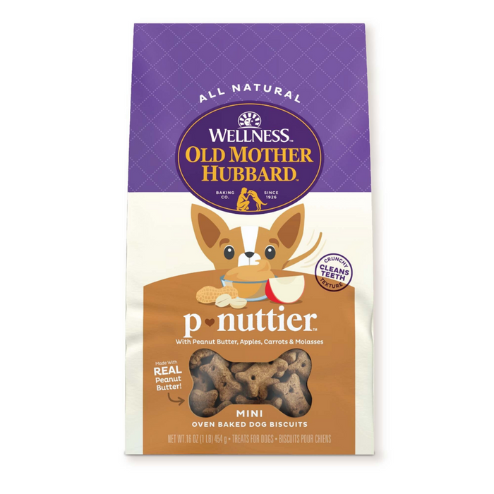 Old Mother Hubbard Crunchy Classic Natural P-Nuttier Mini Biscuits Dog Treats