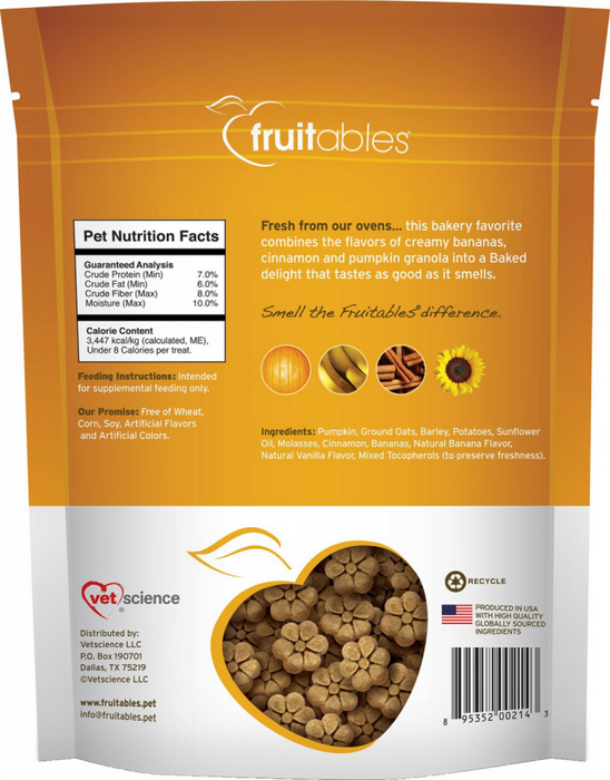 Fruitables Crunchy Pumpkin & Banana Dog Treats