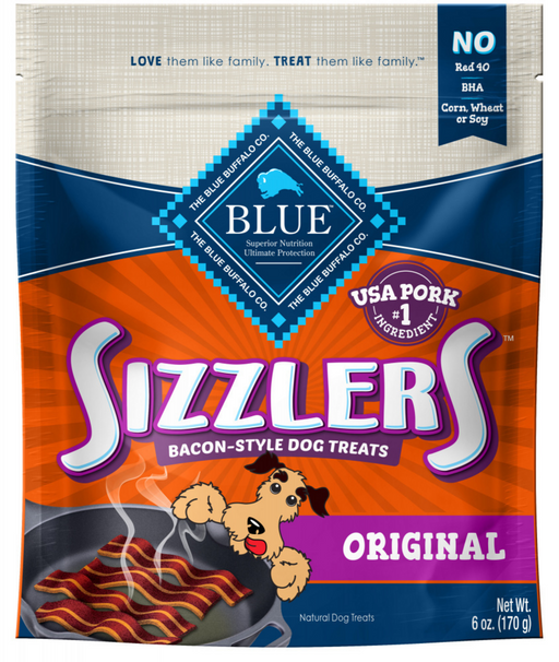 Blue Buffalo Sizzlers Bacon-Style  Dog Treats