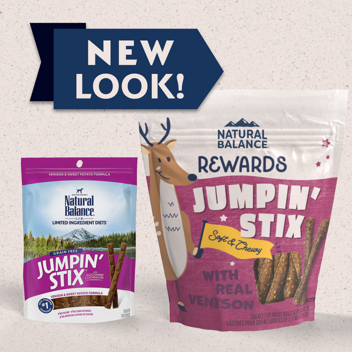 Natural Balance Rewards Jumpin' Stix With Real Venison Dog Treats